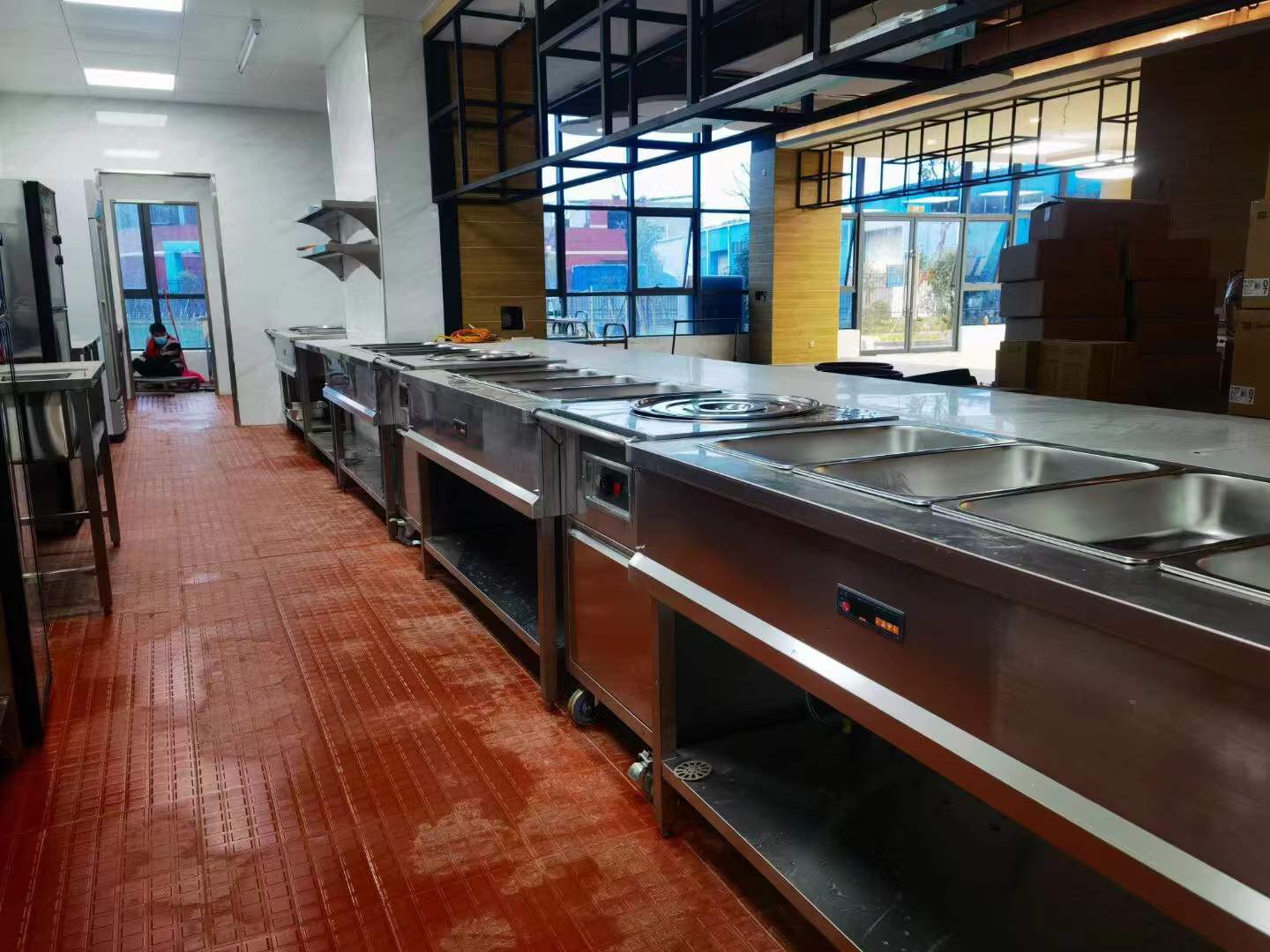 280人食堂厨房工程设计怎么配置灶和厨房设备